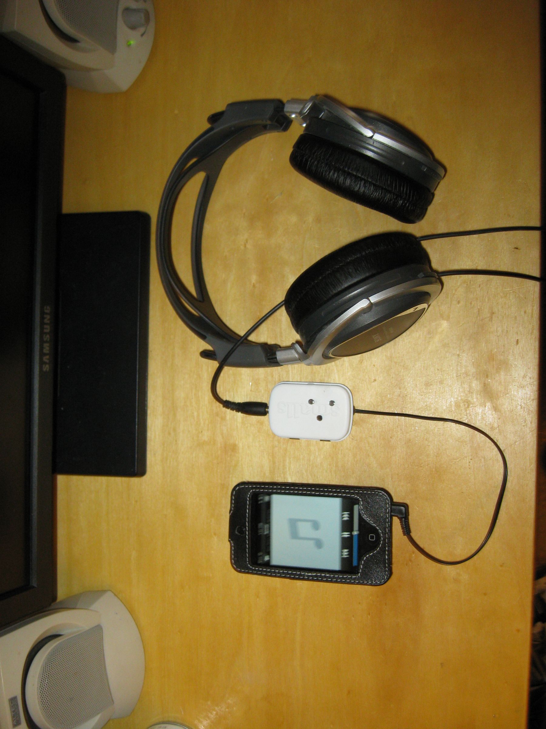 Large IPod Inline Remote for Use With Any Head Phones/Ear Buds