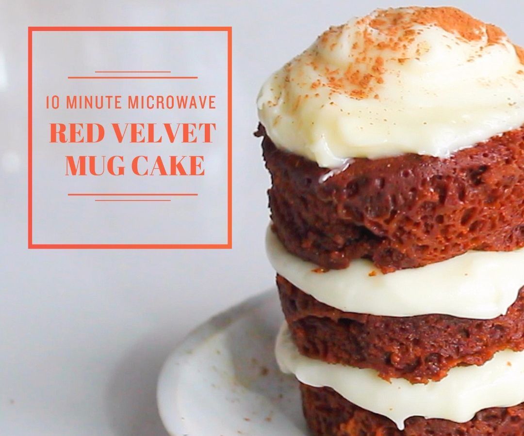 Red Velvet Mug Cake (Made in the Microwave!)
