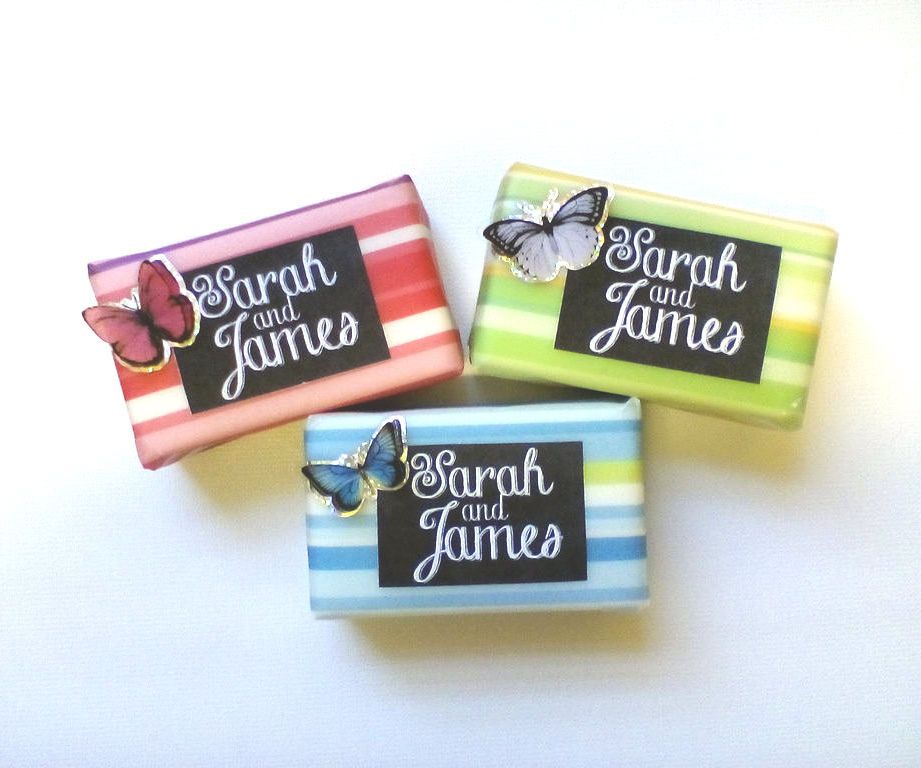 Vellum Wrapped Soap Wedding Favors