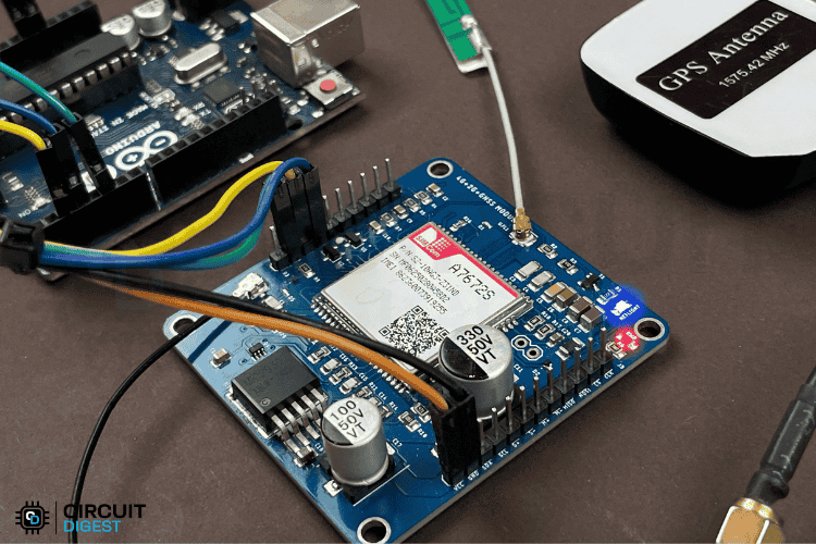 A7672S 4G LTE GNSS Module With Arduino – Complete Interfacing Guide : 4 ...