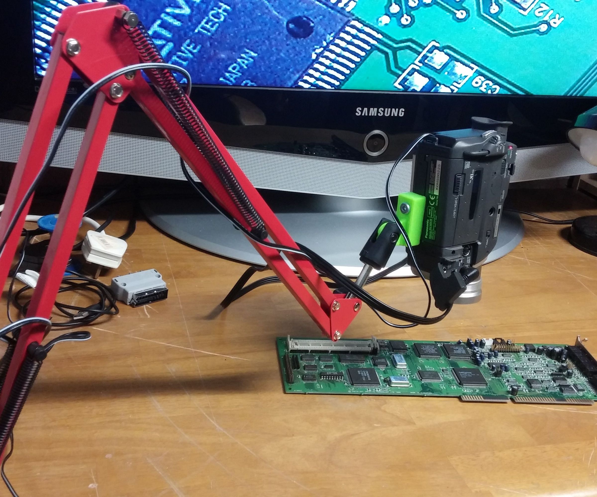 Simple Video Camera Microscope