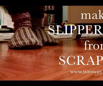 Upcycled Slippers Made From Cereal Boxes and Scraps