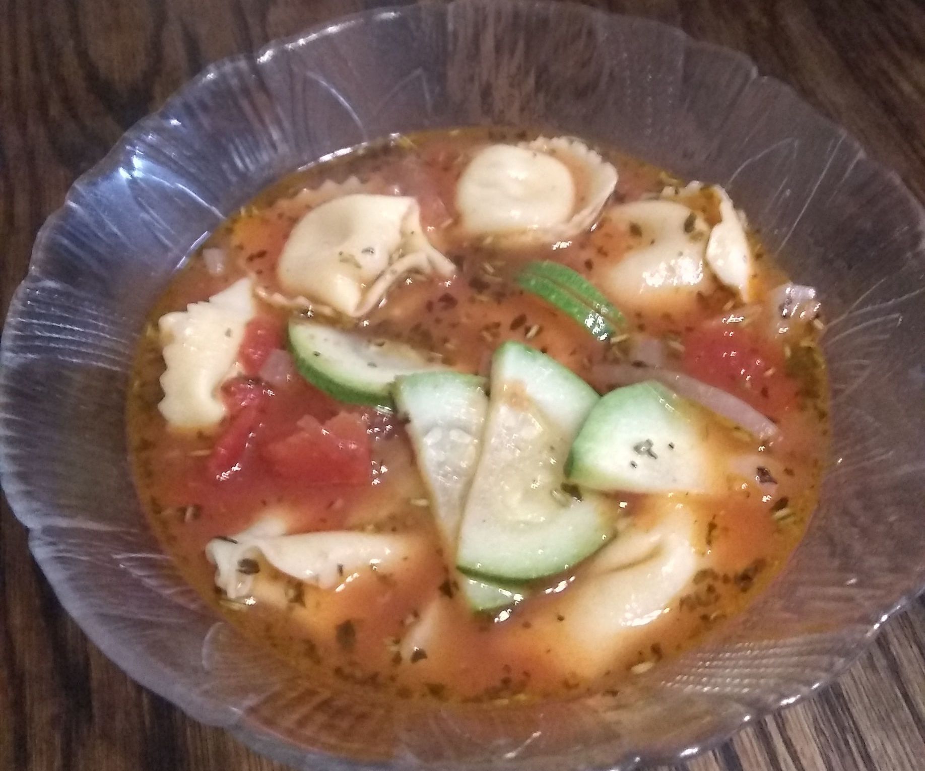 Zucchini Tortellini Soup