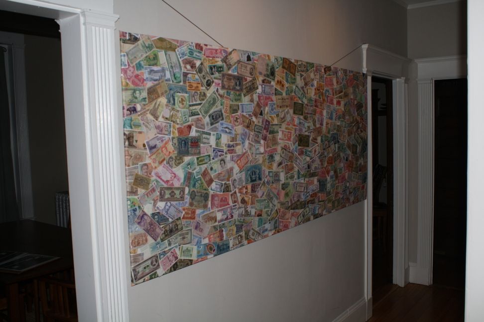 Make Wallpaper Out of Money...sort Of.