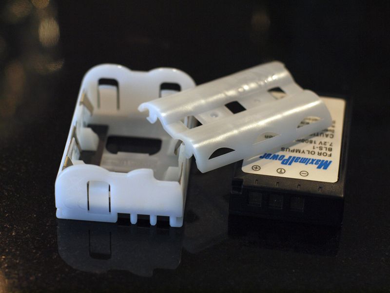 BLS-1 Battery Adapter for the Olympus E-30 dSLR using a PS-LBH1