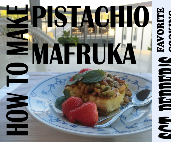 Pistachio Mafruka مفروكة الفستق والقشطة (Arabic Dessert)
