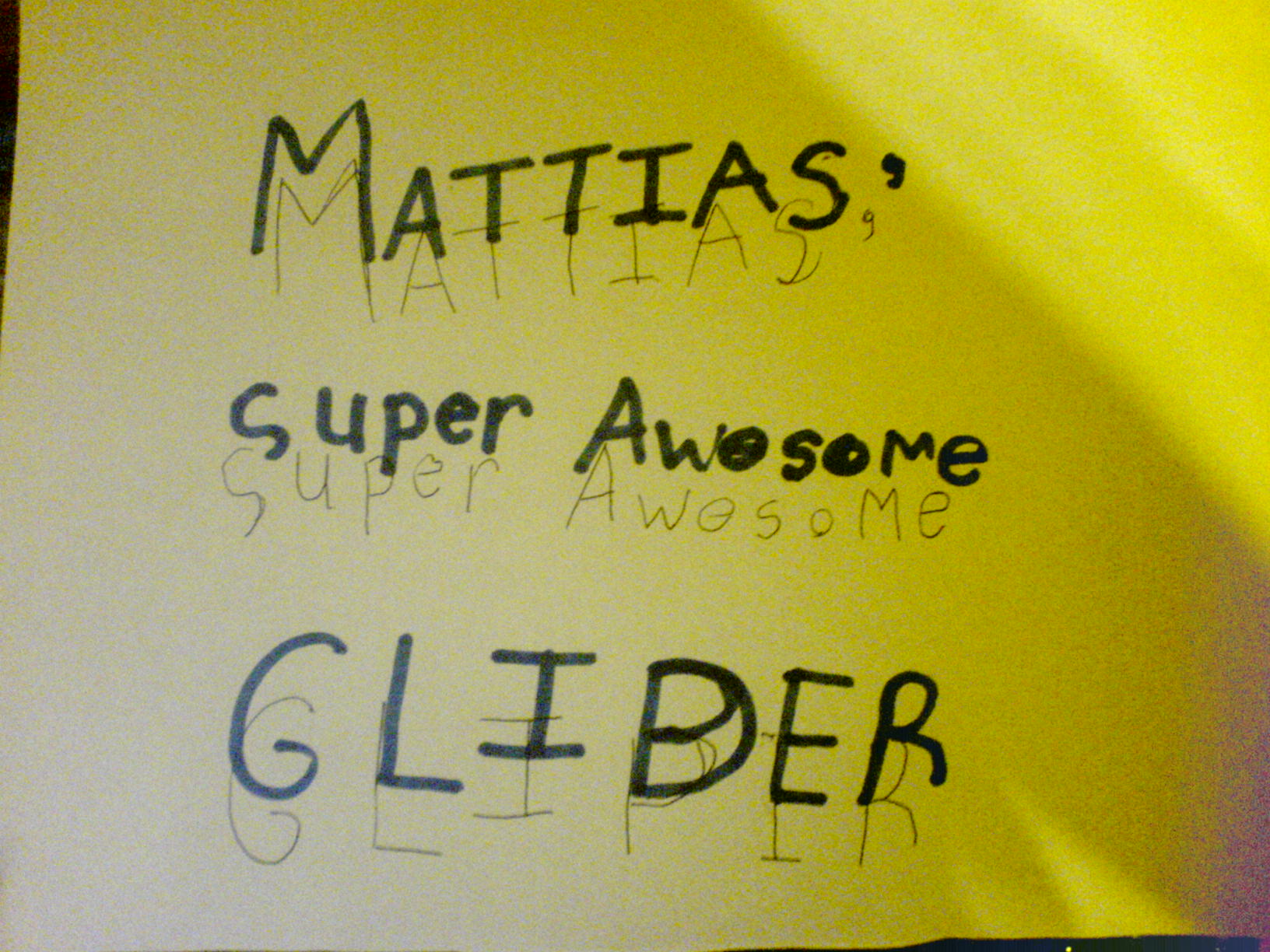 mattias' super awesome glider