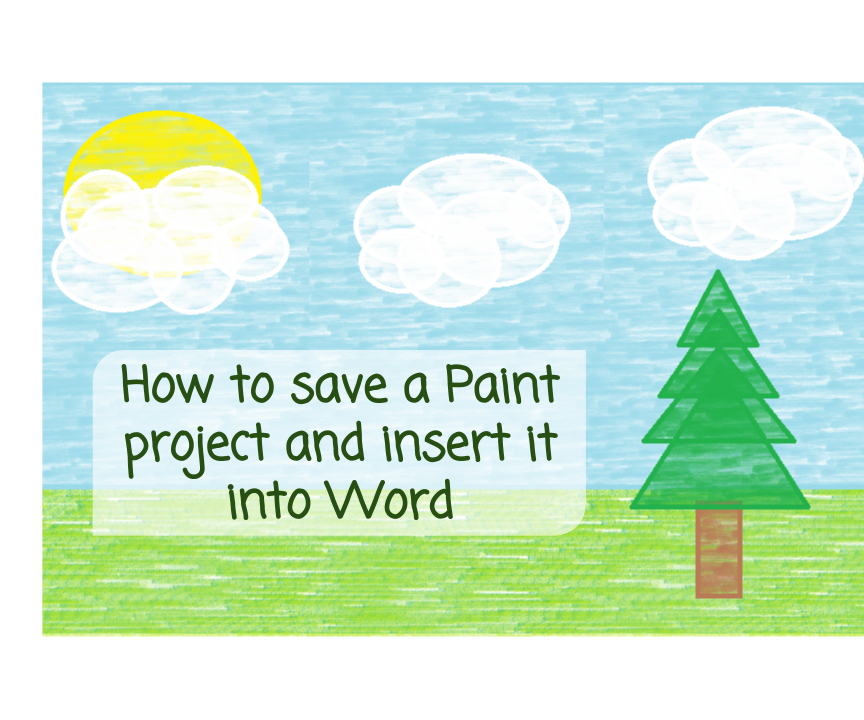 How to Save a Paint Project and Insert It Into Word