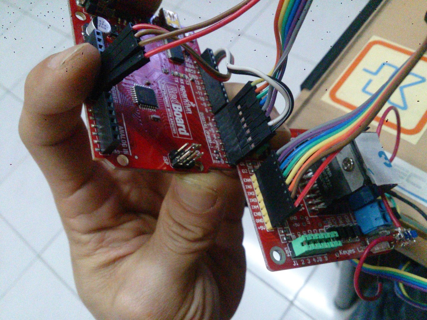 Wiring : L298N Motor Driver to Arduino