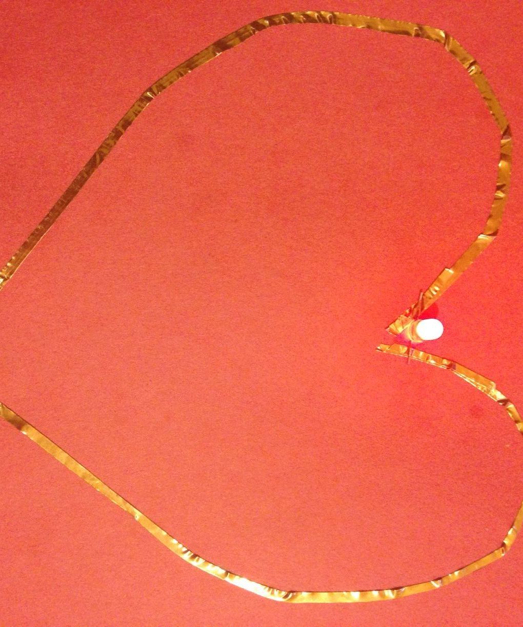 Simple Paper Heart Circuit