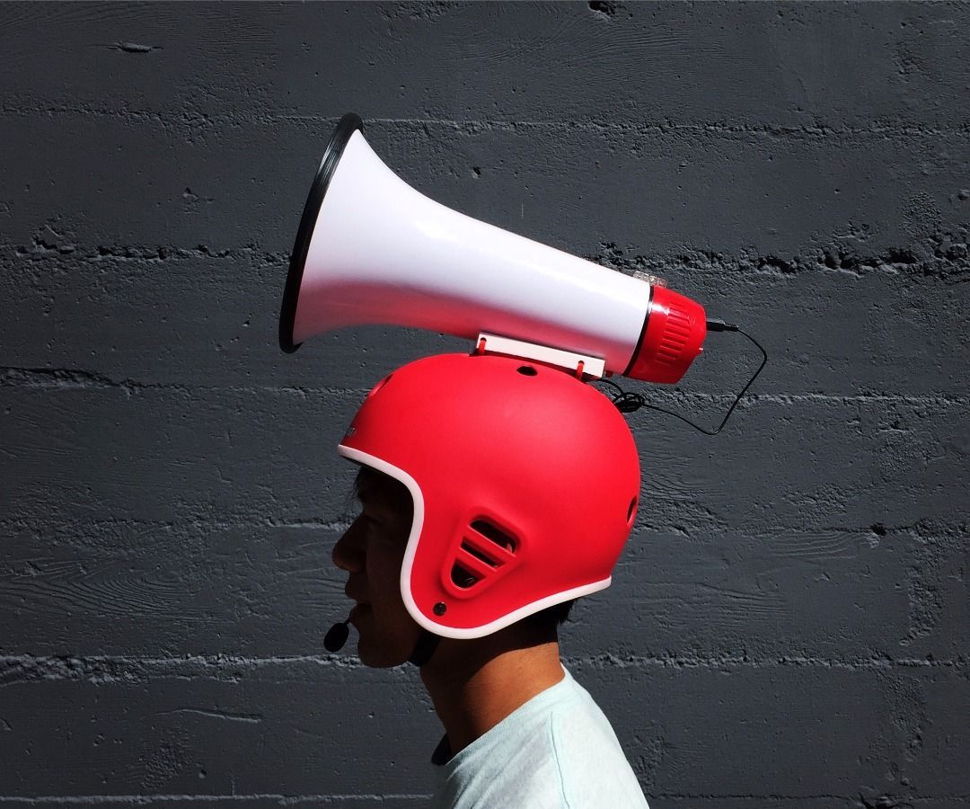 Make a Megahelmet (a Helmet With a Megaphone)