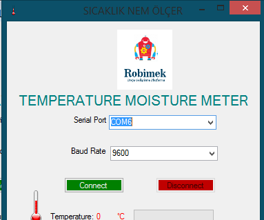 Arduino and Visual Basic RF Over Temperature Humidity Measurement