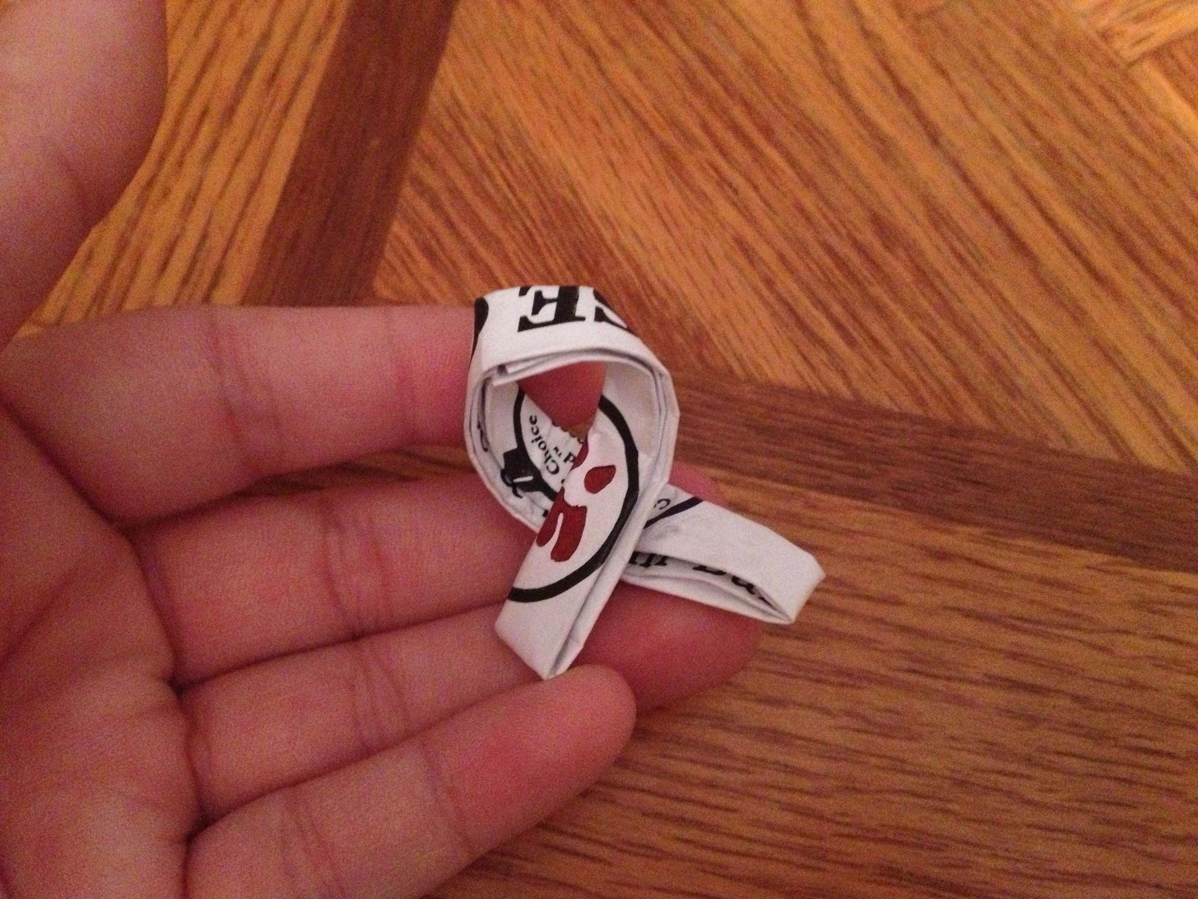 Chopstick Rest Made From Chopstick Wrapper 9 Steps Instructables