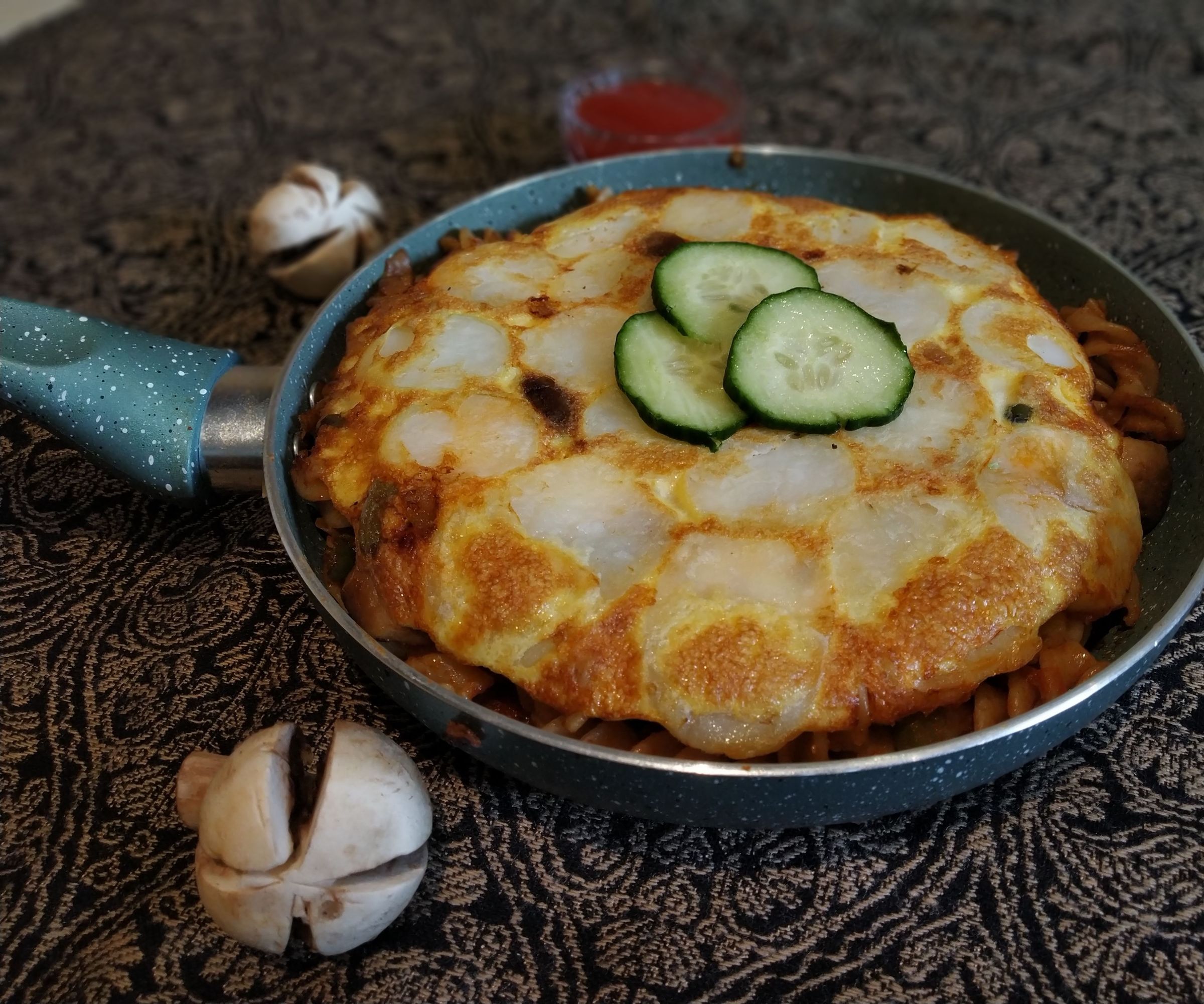 Meditrian Pasta Fritatta