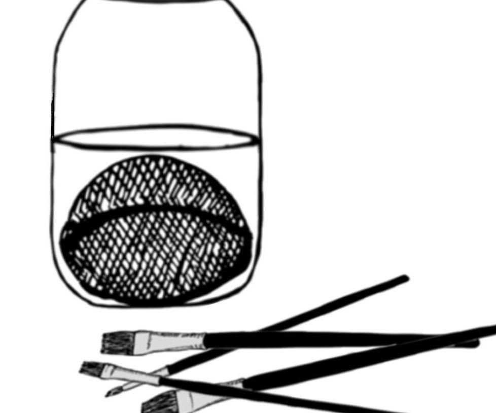 Create Your Own Paint Brush Cleaning Container 