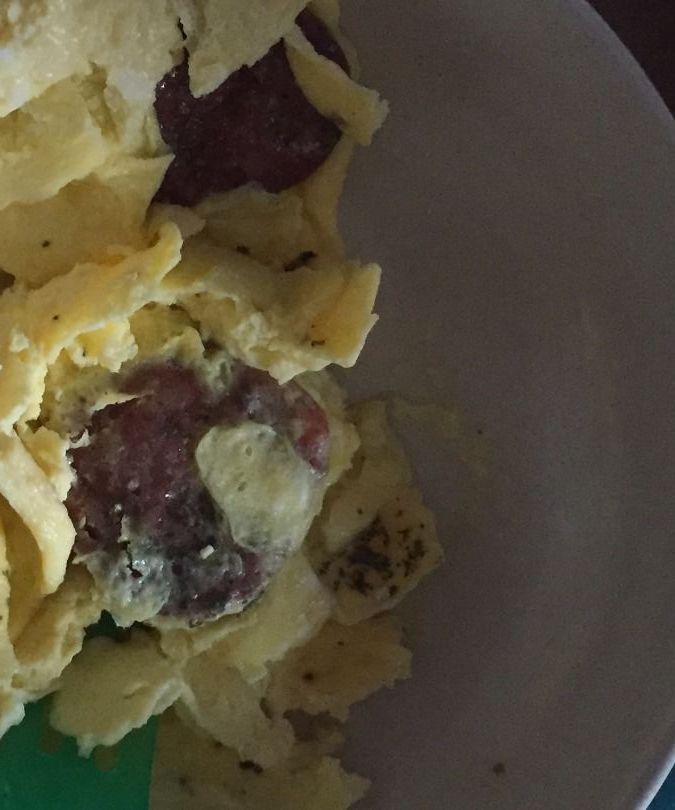 Superfast and Easy Sausage and Egg Breakfast