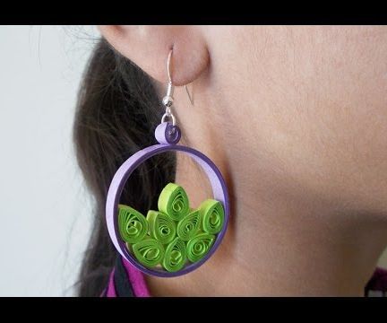 Paper Earrings: How to Make Quilled Earrings in Just a Few Steps!