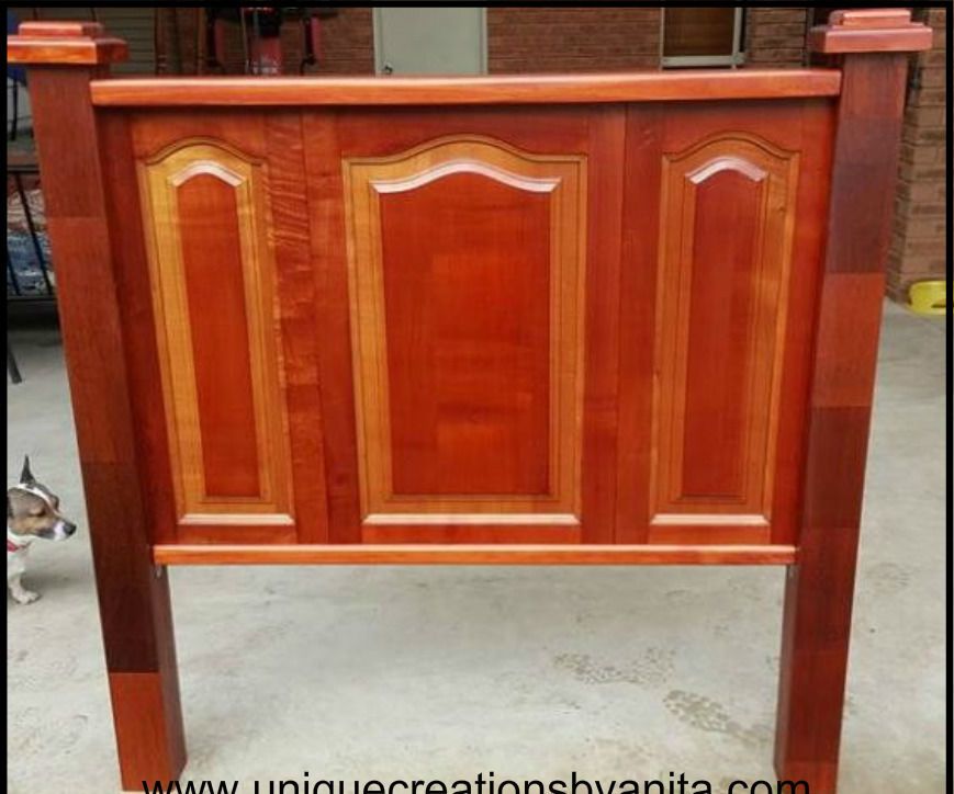 From Kitchen Cupboards to Stunning Headboard