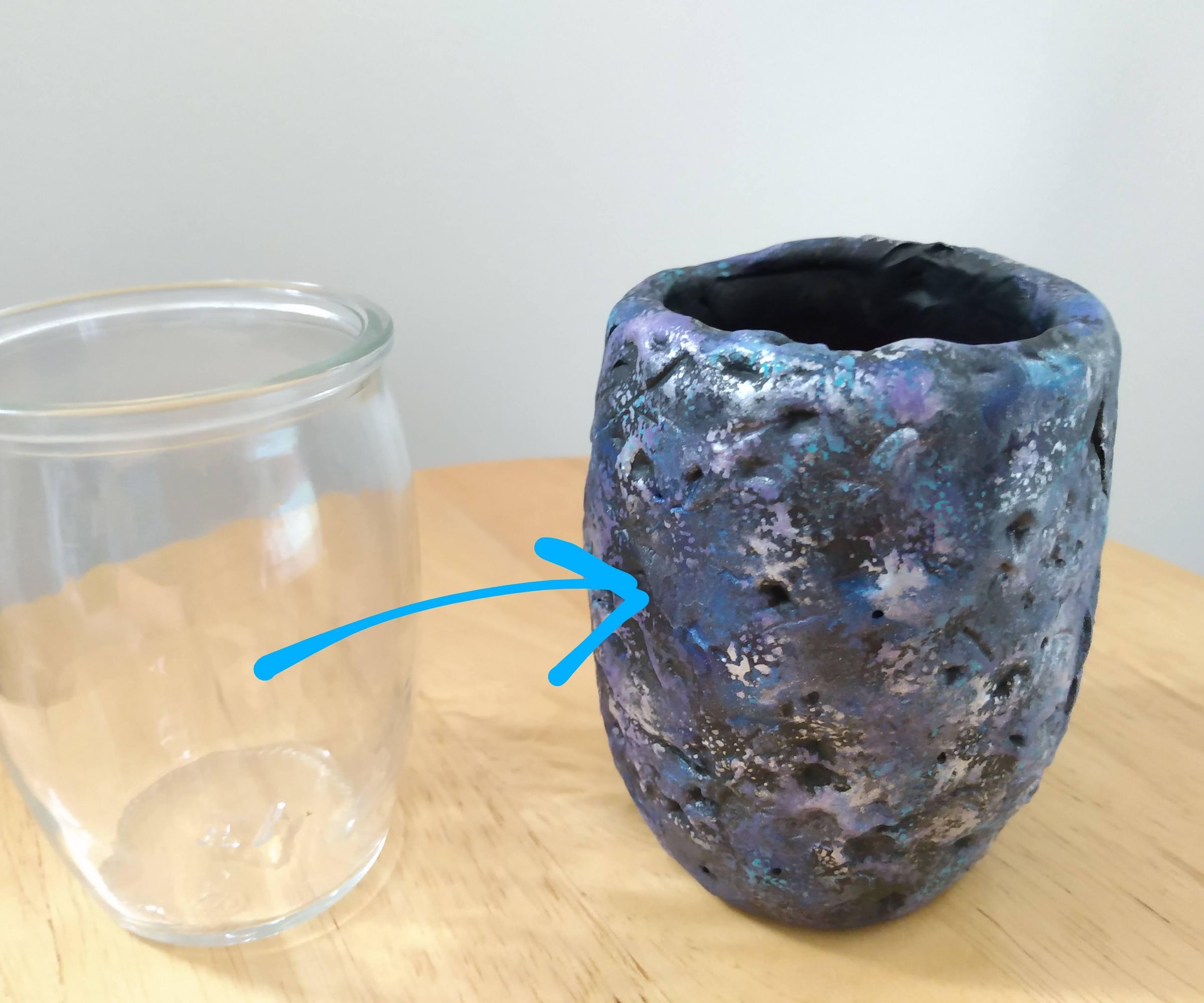 Galaxy Space Rock Coin Jar