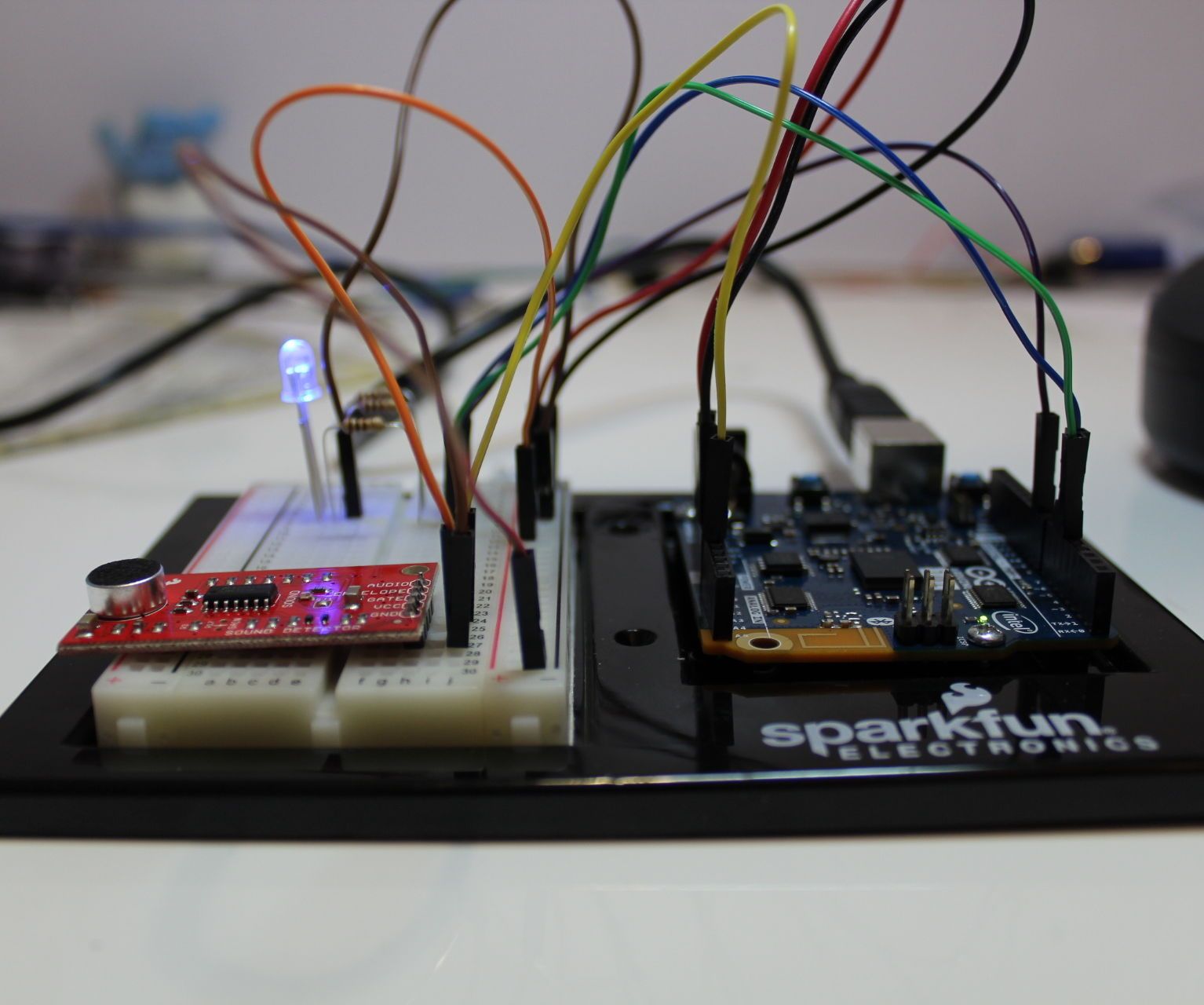 RGB LED Sound Level Detector