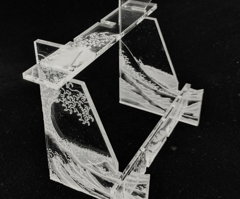 Laser-engraved Phone Stand