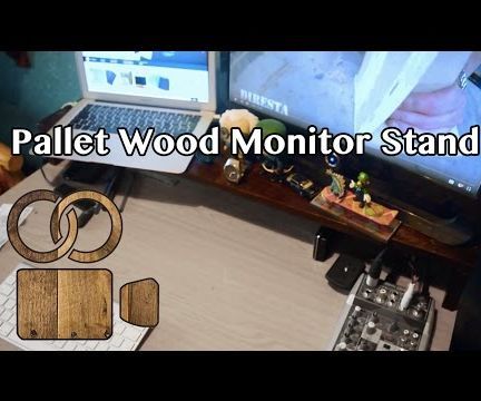 Pallet Wood Monitor Stand