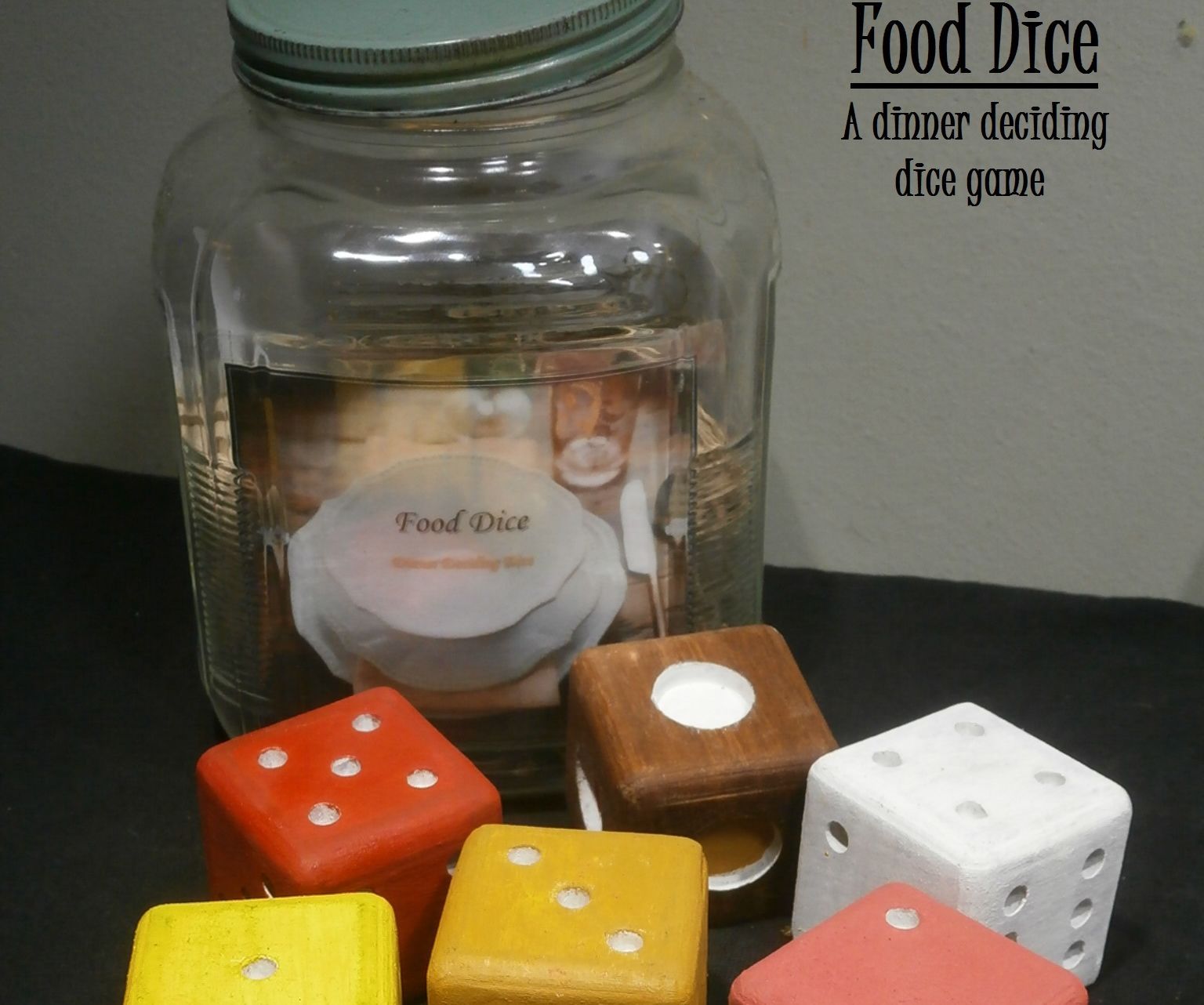 Food Dice; Dinner Deciding Dice