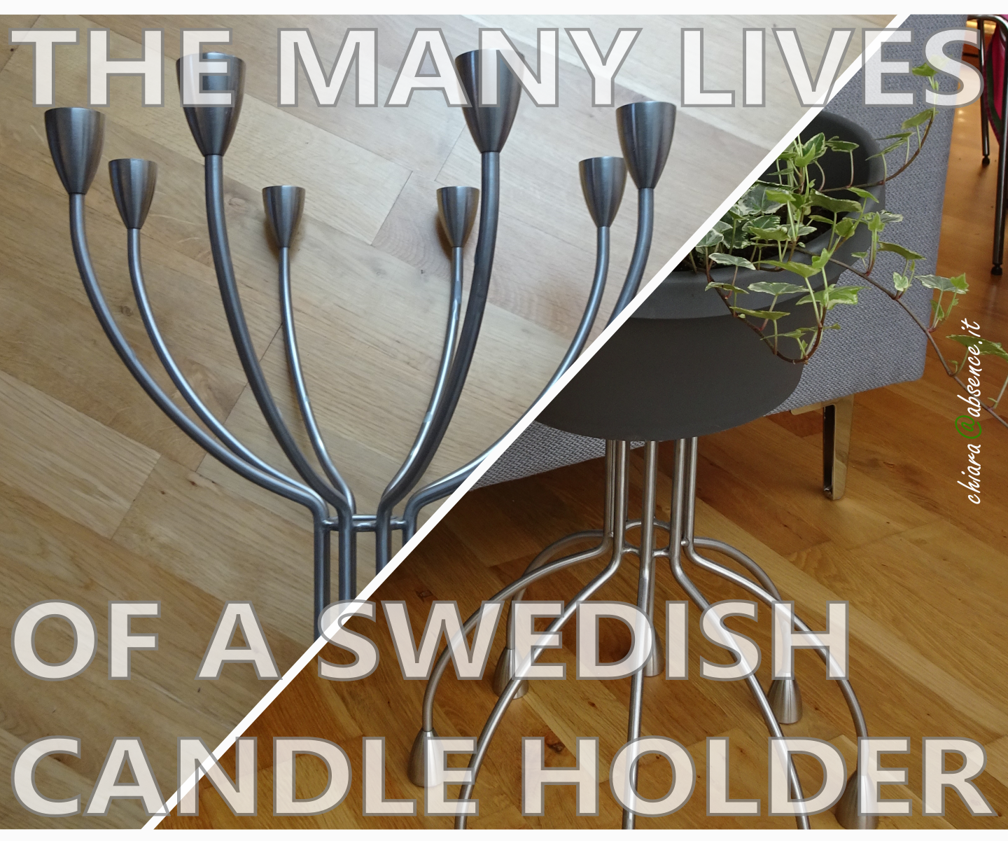 Candle Holder to Plant Stand: a Happy Ending