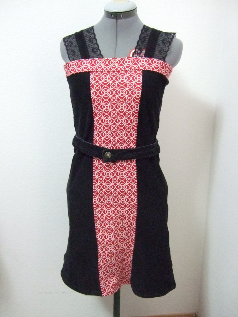 Refashion: Corduroy Jeans to Dress