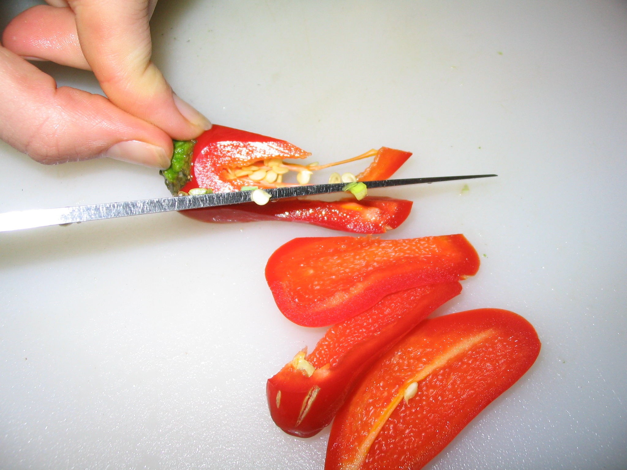 Chopping Hot Peppers Safely