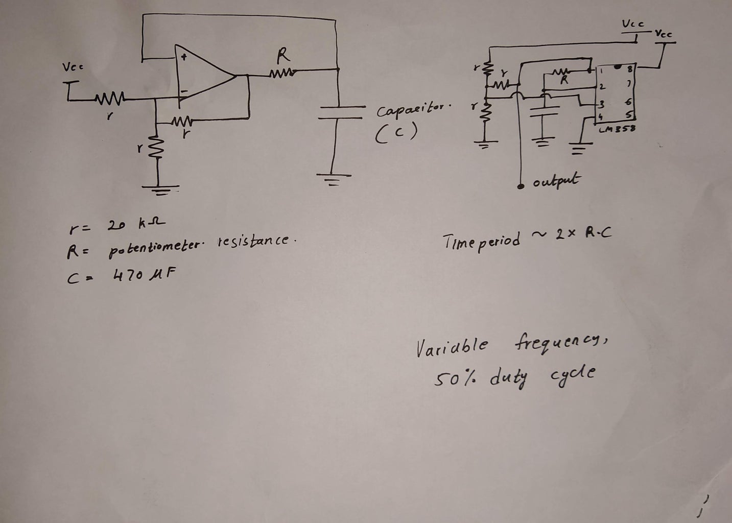 50% Duty Cycle, Variable Frequency 