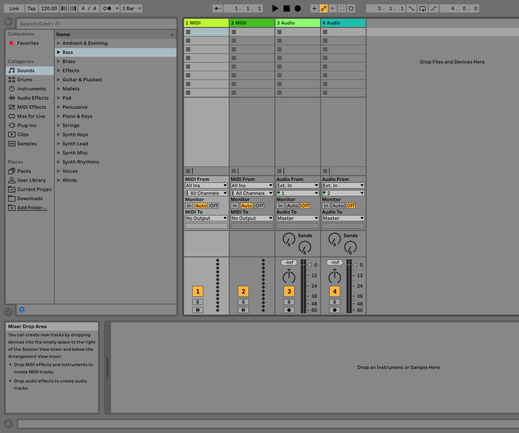 Creating a 4-Bar Beat Using Ableton Live 10