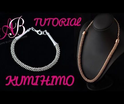 Kumihimo Beaded Necklace With English Subtitles