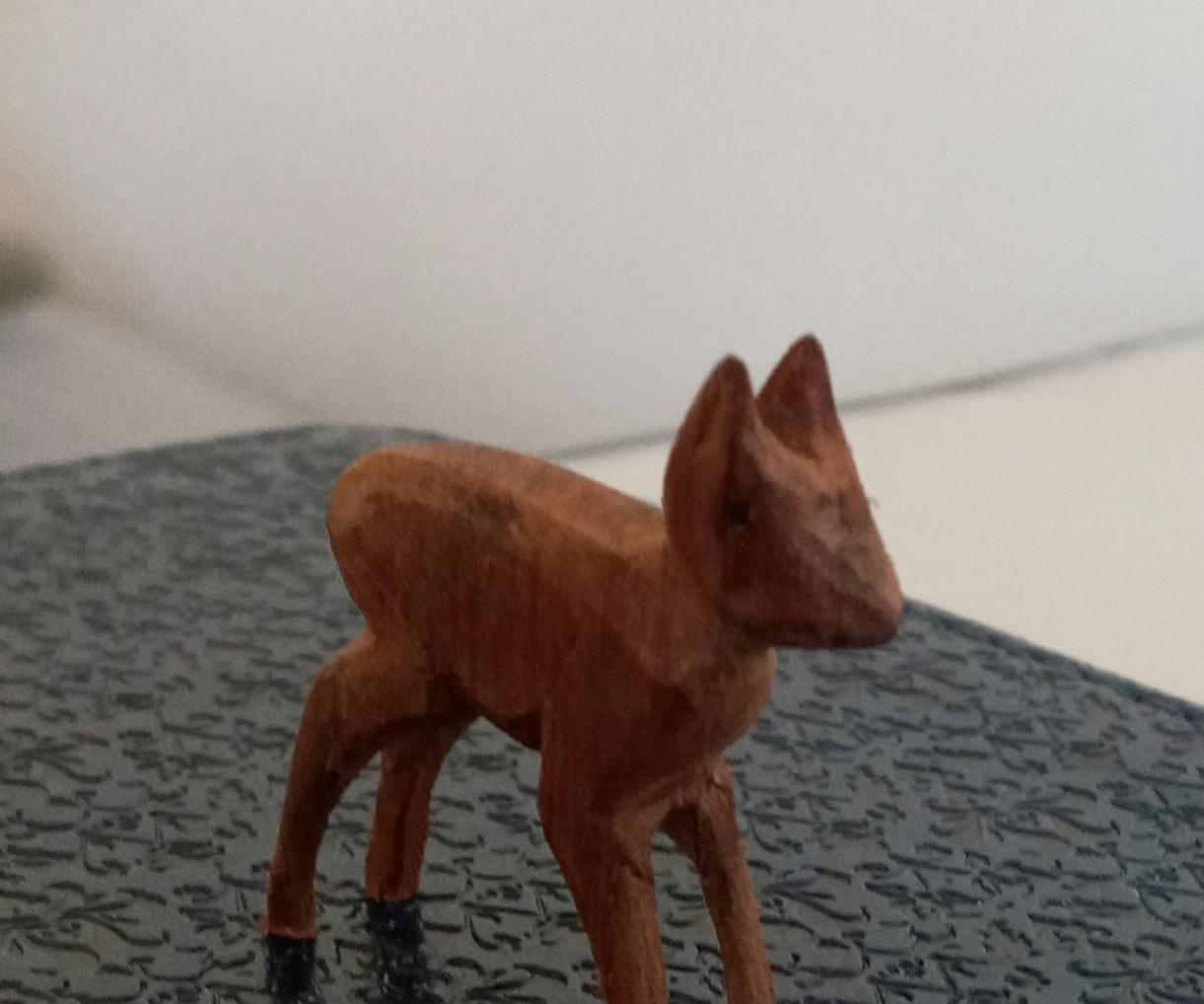 Wood Carving With Files - a Small Deer