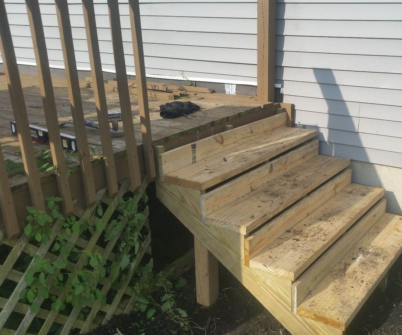 Installing New Steps to a Porch