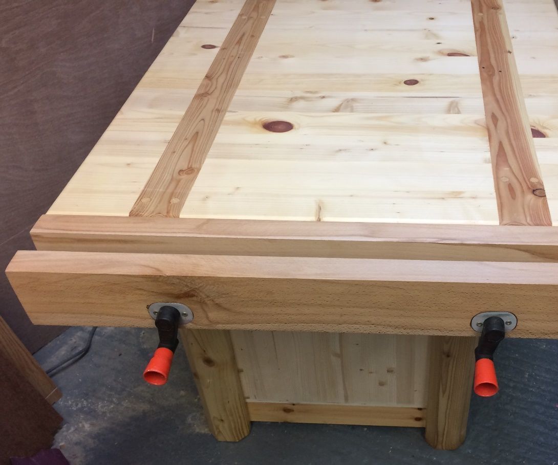 Woodwork Bench Vise From Scrap