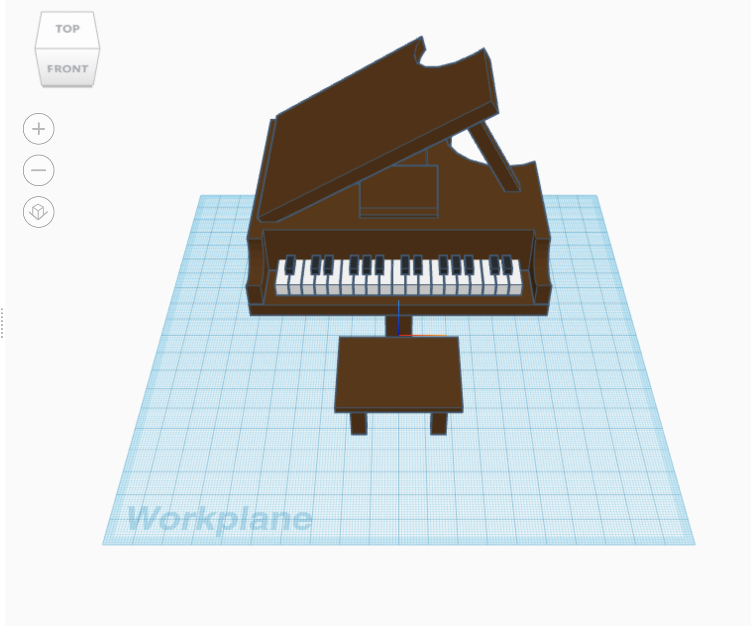 Designing a Piano With TinkerCAD Codeblocks