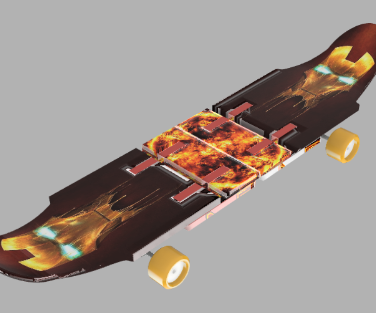 Long and Short Dual Purpose Skateboard