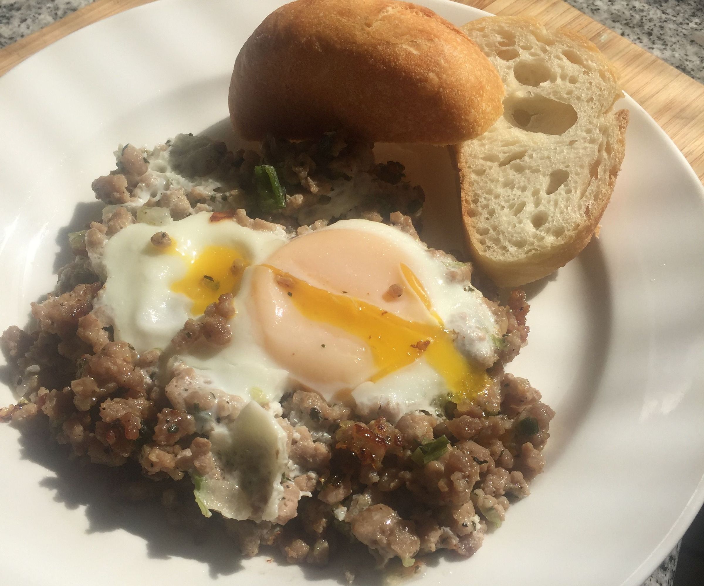 Pork Poached Egg