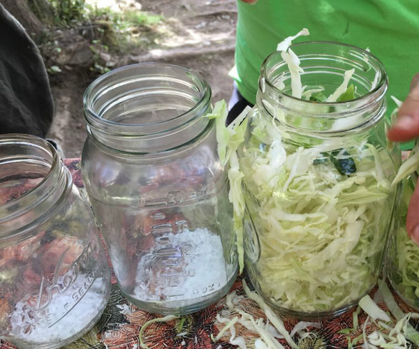 Mason Jar Sauerkraut