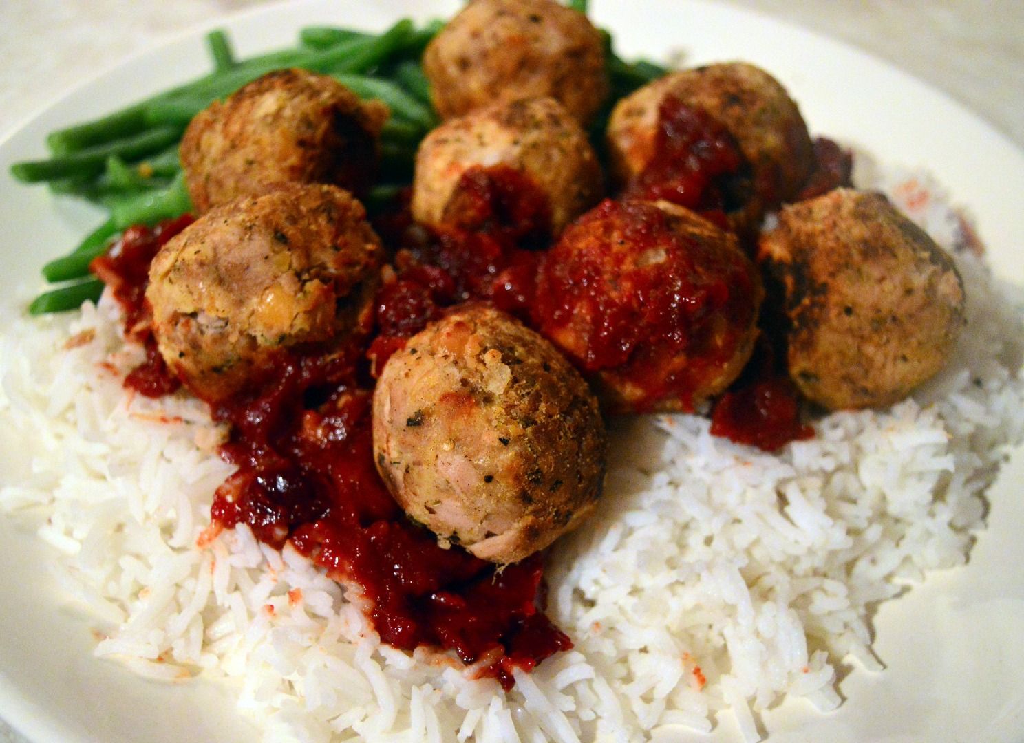 Tuna and Chickpea Meatballs With Cranberry and Jack Daniels Barbecue Sauce 4 Steps (with