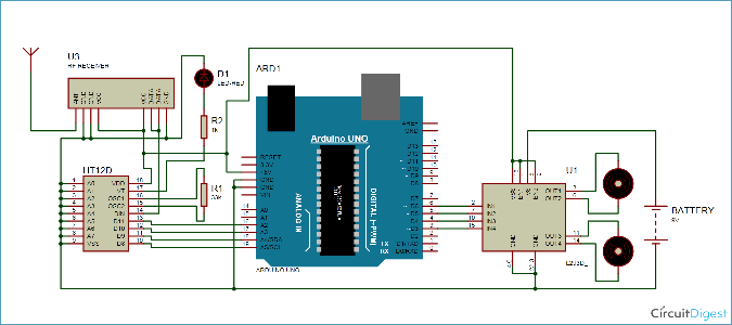 Accelerometer Based Hand Gesture Controlled Robot Using Arduino 3 Circuit Diagram