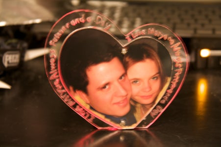 Beating LED Heart Picture Frame