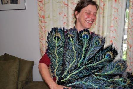 Peacock Struts and Scooter Slipcovers