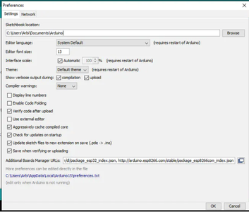 Install the ESP32 Add-on
