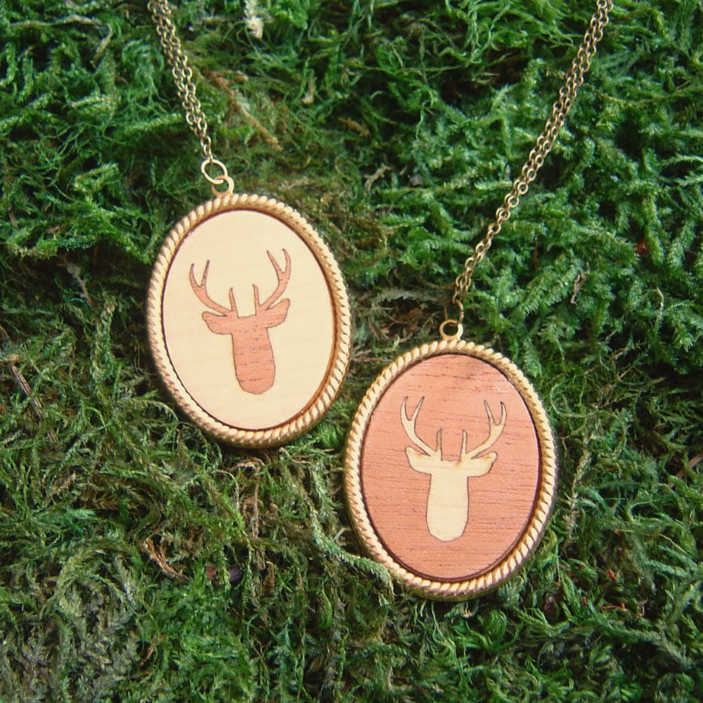 Brass and Wood Jewelry
