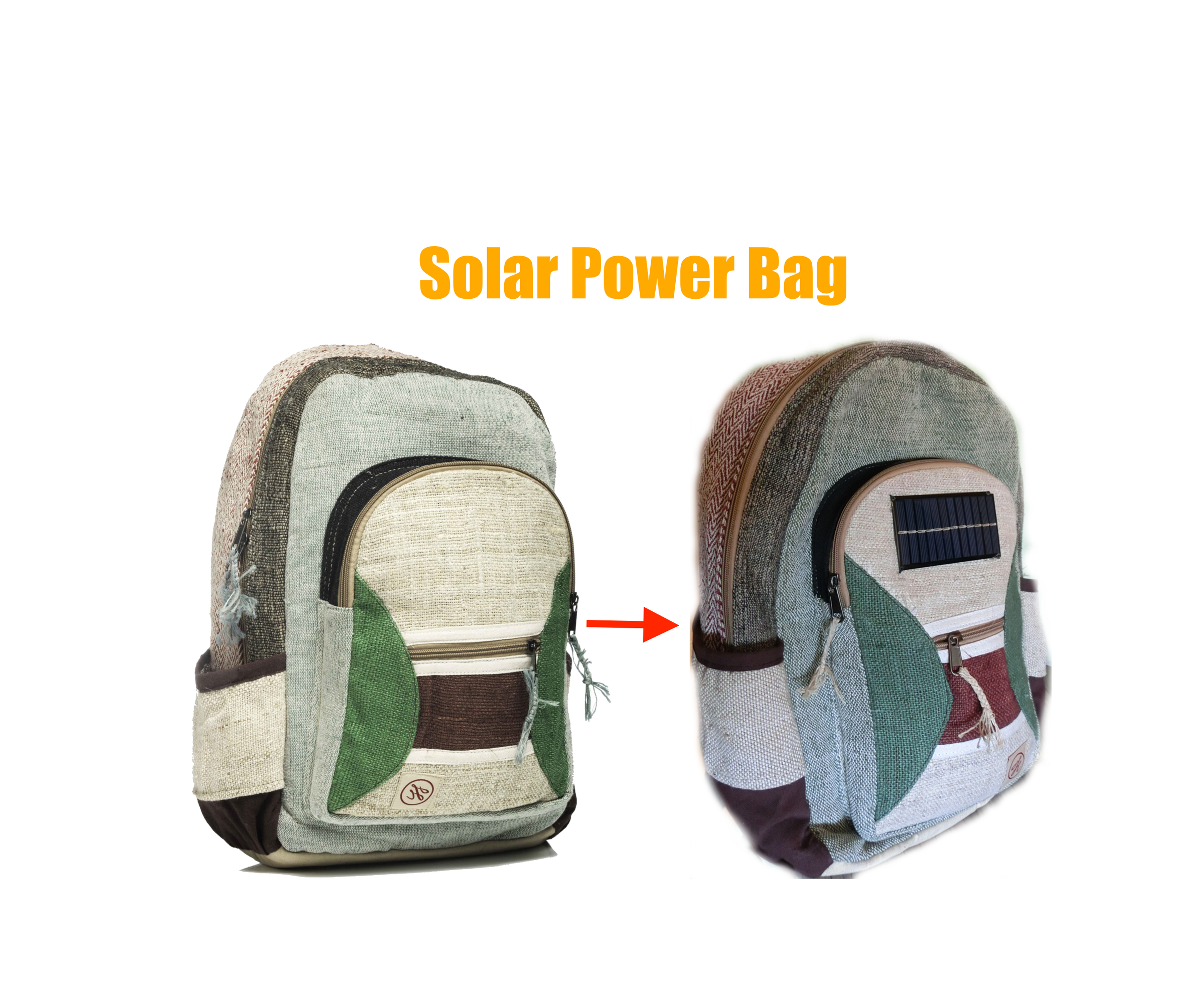 Placa Solar USB Para Mochila