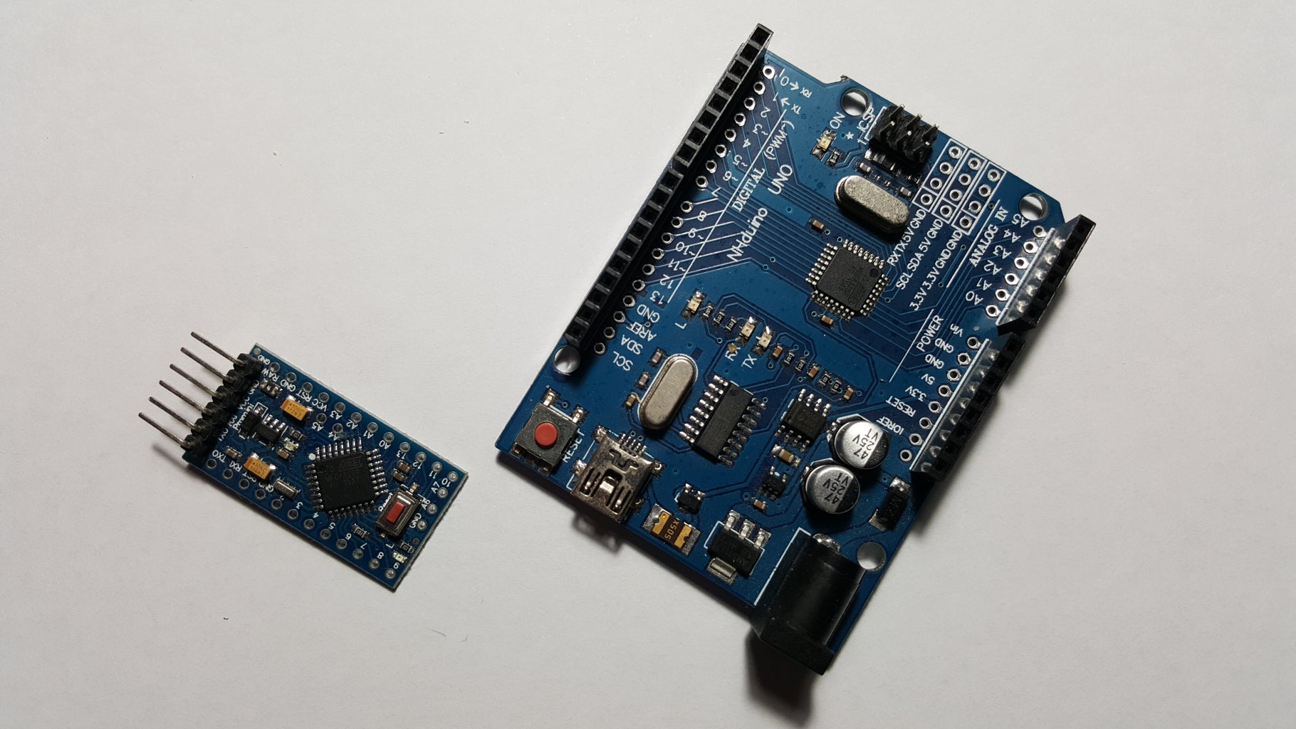 How to Program an Arduino Pro Mini With Arduino Uno SMD or DIP : 3 ...