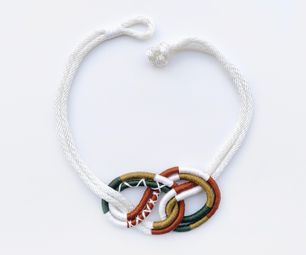 Wrapped Rope Macrame Knot Necklace