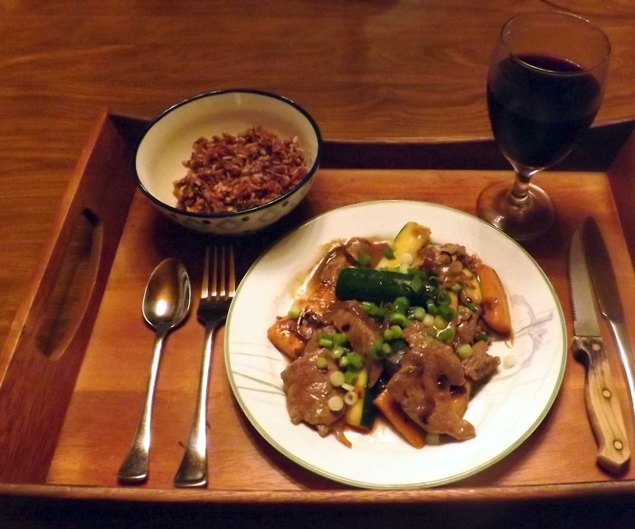 SOY-FREE, GLUTEN-FREE, STEAK TERIYAKI WITH SWEET POTATOES AND ZUCCHINI